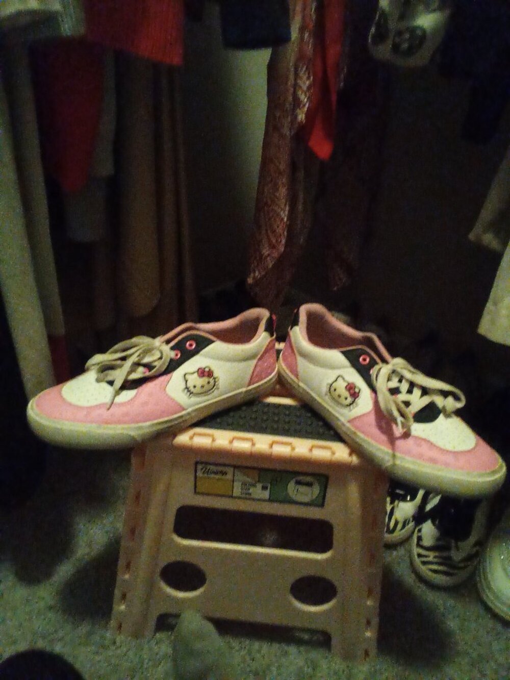 Rue21 Hello Kitty Pink White Black Low Top Sneakers Sanrio